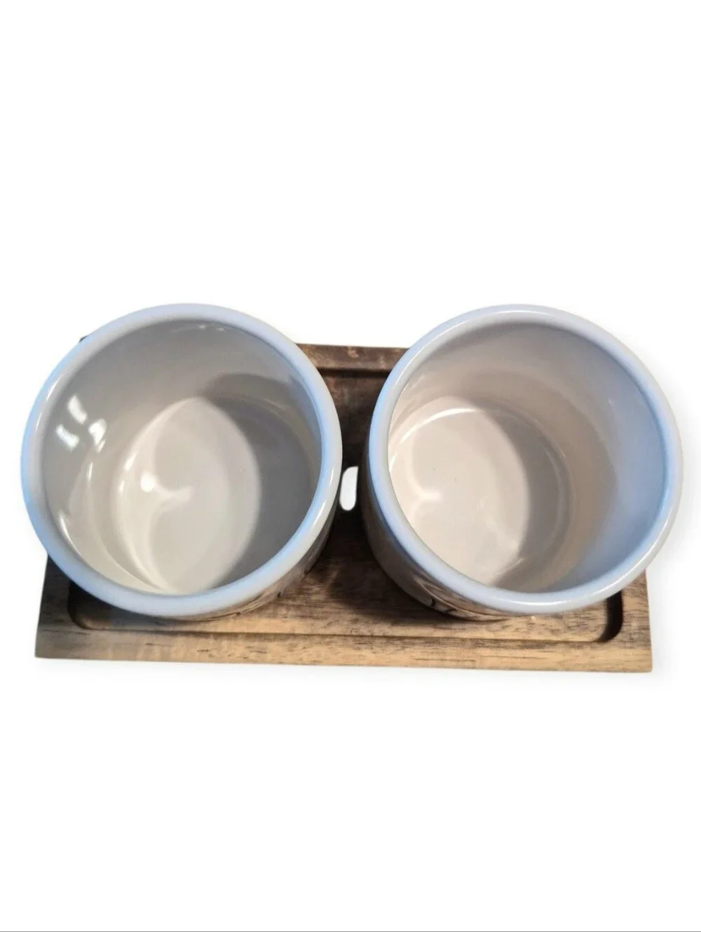 Rae Dunn Sparkle & Shine Ceramic Canister Set with Wood Lids